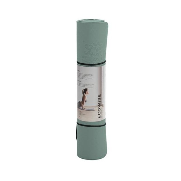 Agm Group AGM Group 88133 0.25 in. Eco Wise Premium Yoga & Pilates Mat with Carring String; Olive 88133